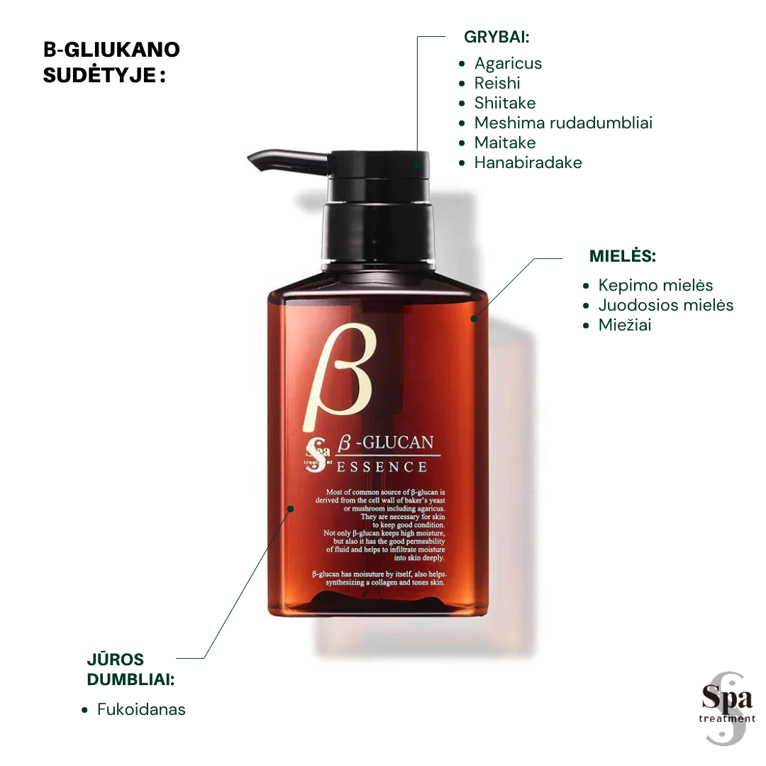 Spa Treatment Beta Glucan Essence 120 ml Japonų Klinika - Beža
