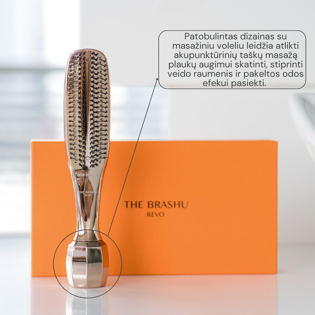 Dr. Scalp THE Brashu Šukos REVO. Naujos kartos plaukų šukos Dr. Scalp