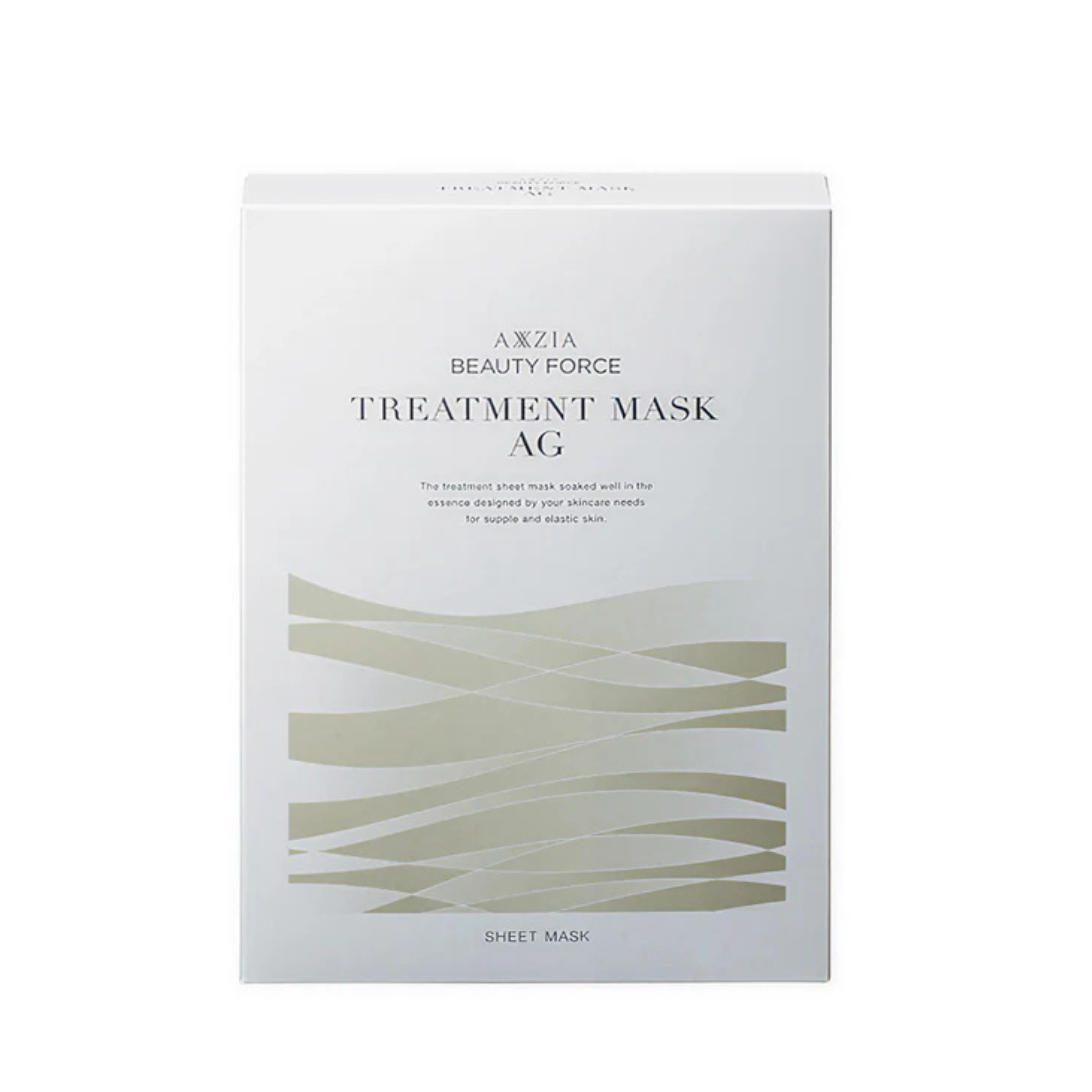 AXXZIA Beauty Force Treatment Mask AG – Japanese Firming Sheet Mask with Marine Peptides and Astaxanthin, 7 pcs. × 25 ml