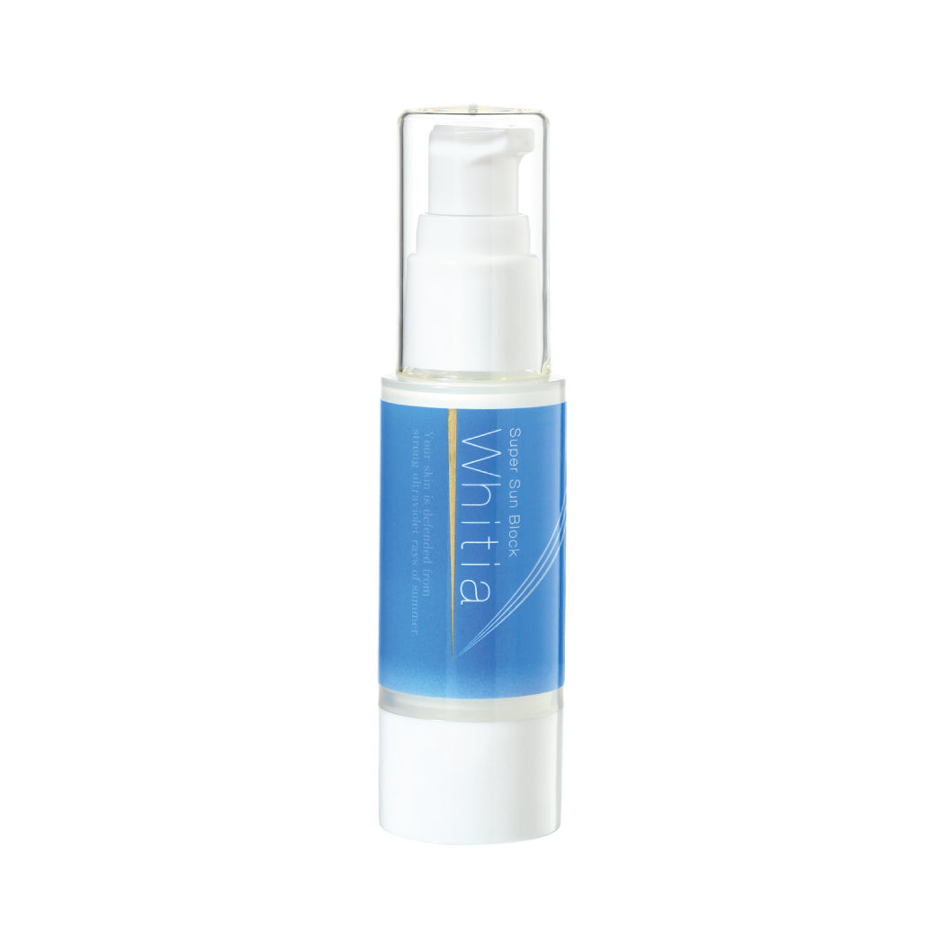 SPF50 Sun Block Whitia - 50+ apsauga nuo saulės su peptidais, 30 ml YUKOBI