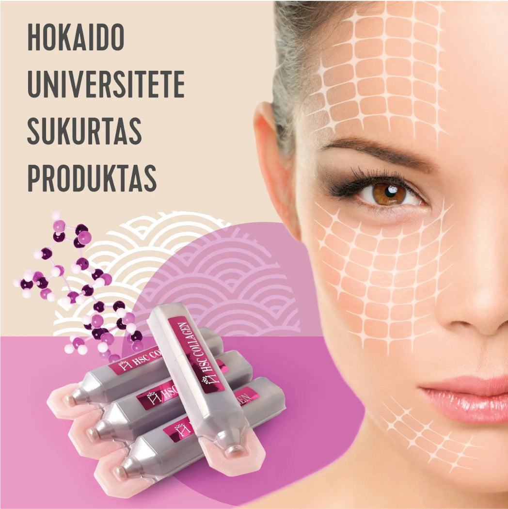 Hokkaido Collagen Premium - HSC COLLAGEN Premium, gyvas jūrinis kolagenas N30 (2xN15) Soware International Co.Ltd.