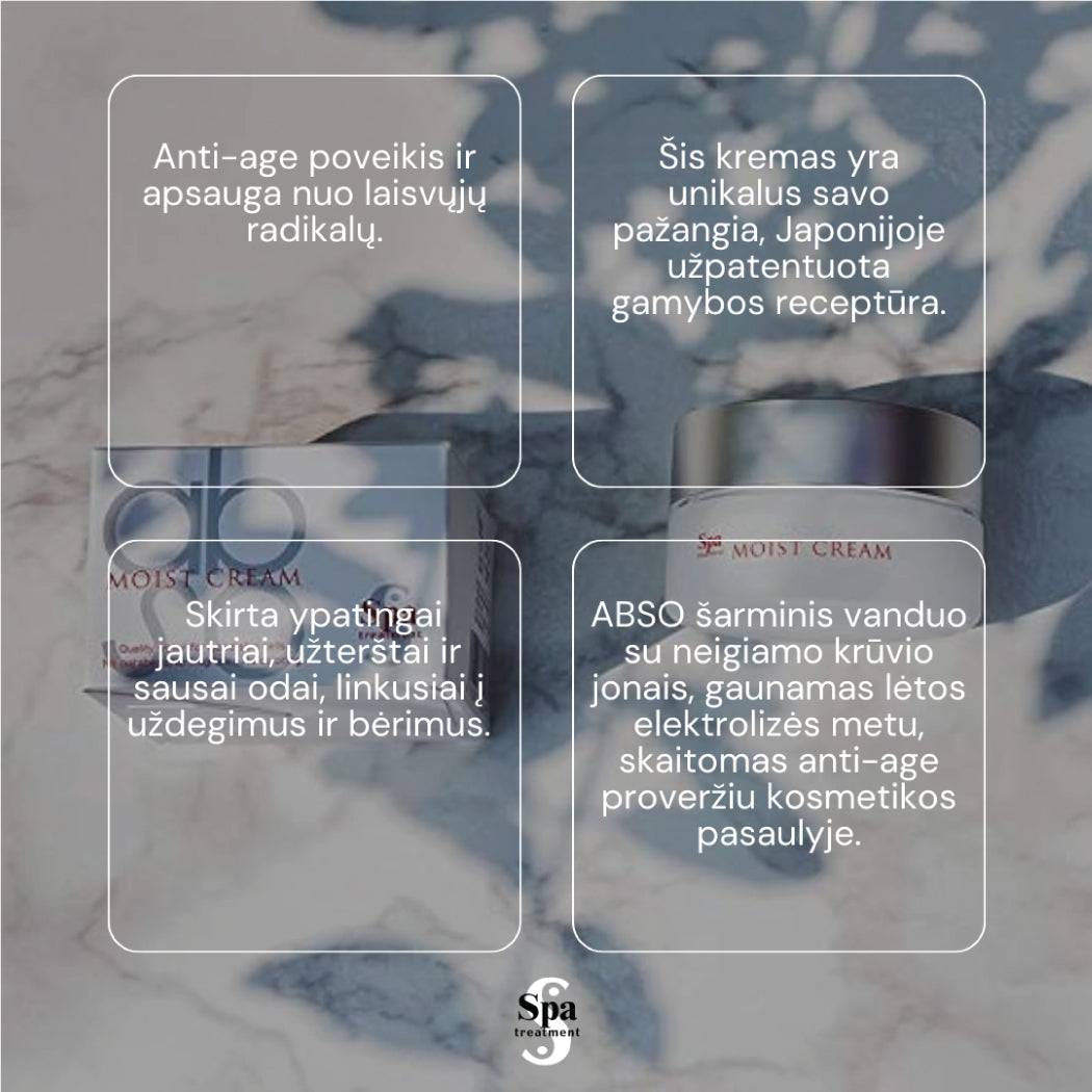 Spa Treatment ABSO Water Cream S. Atkuriamasis veido kremas,30 ml Spa Treatment