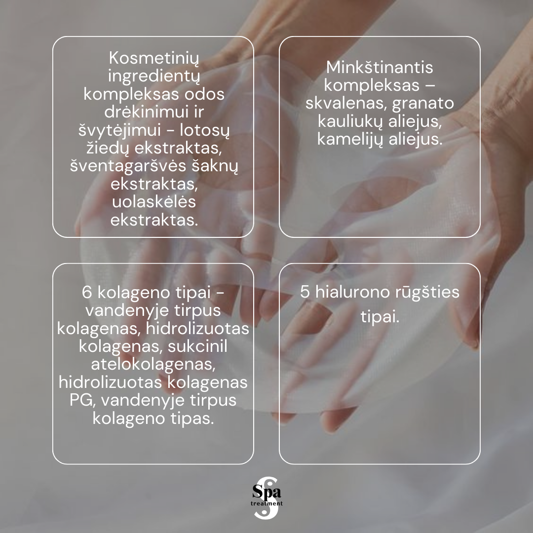 Spa Treatment NMN Face Sheet Mask 4 vnt. atjauninančios veido kaukės Japonų Klinika - Beža