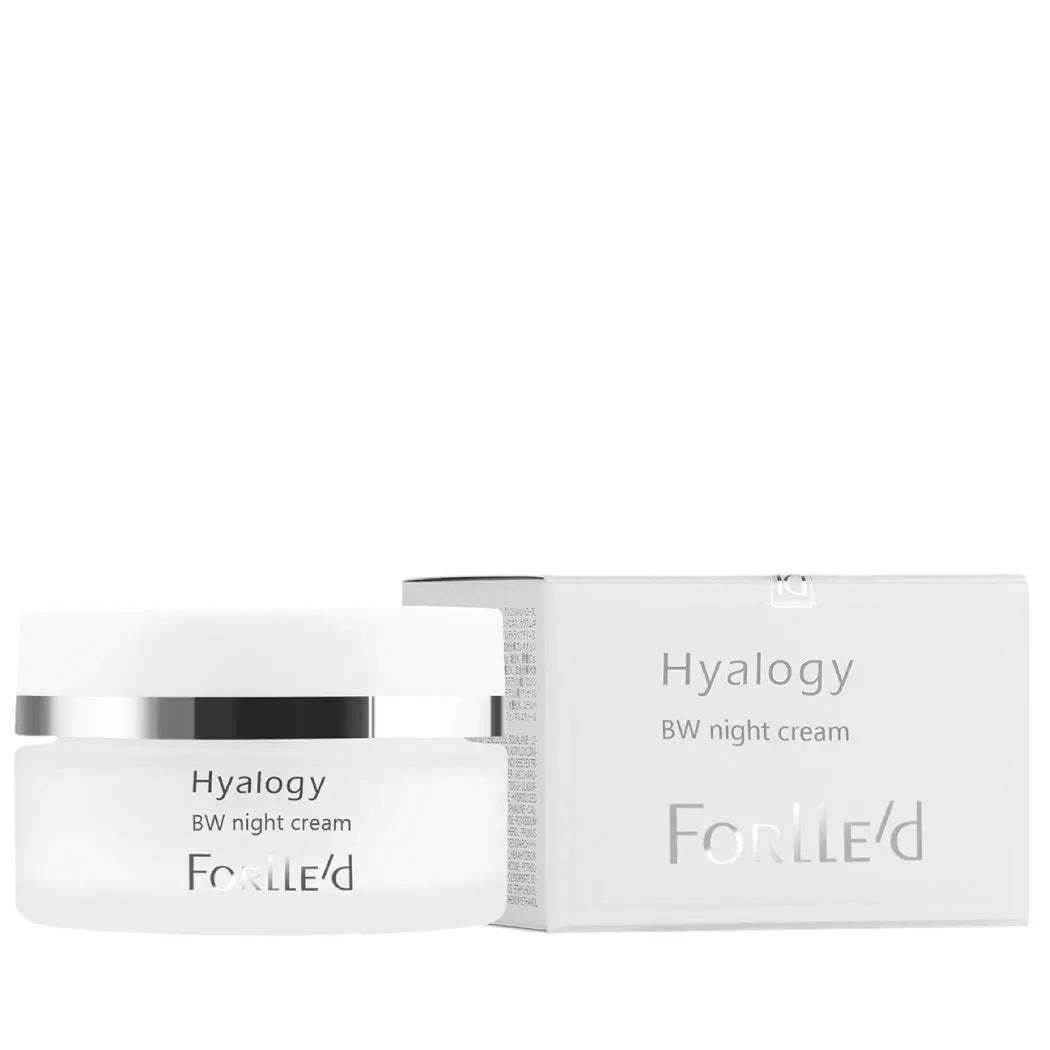 Hyalogy BW Night Cream, 50 ml - švytėjimą suteikiantis naktinis kremas nuo pigmentinių dėmių Forlle&