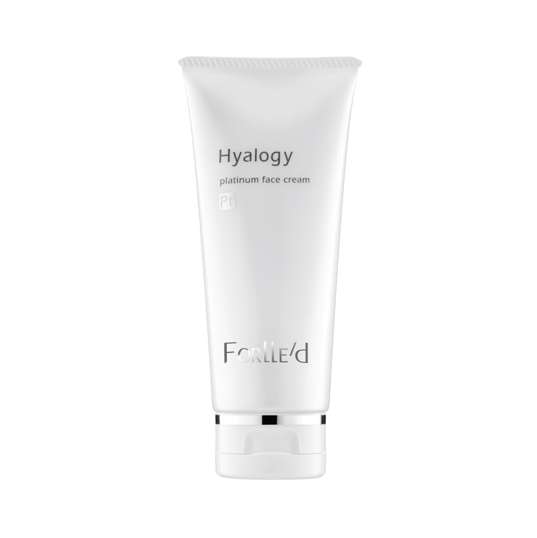 Hyalogy Platinum Face Cream. Jauninantis kremas su jonizuota platina ir Hyalogy platinum lotion odos priežiūros rinkinys Forlle&