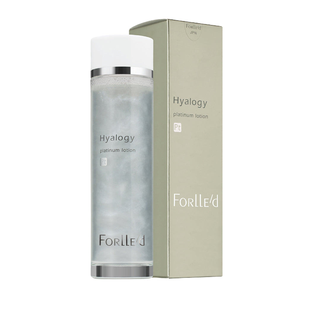 Hyalogy Platinum Face Cream. Jauninantis kremas su jonizuota platina ir Hyalogy Platinum Lotion odos priežiūros rinkinys Forlle&