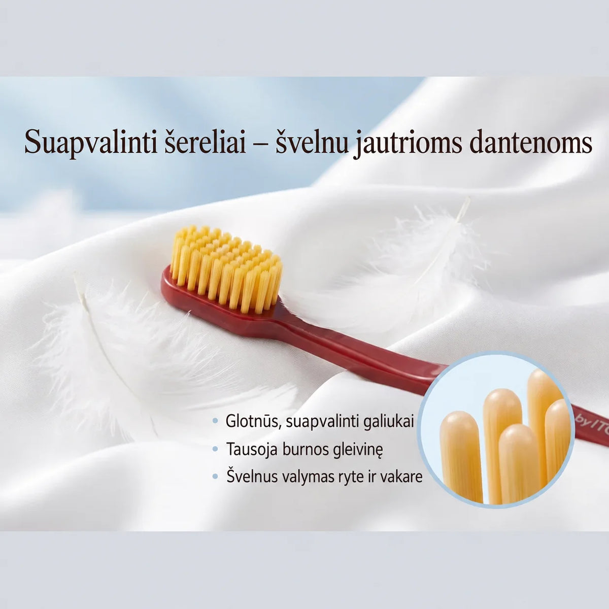 ITO Toothbrush. Premium dantų šepetėlių rinkinys, 2 vnt.