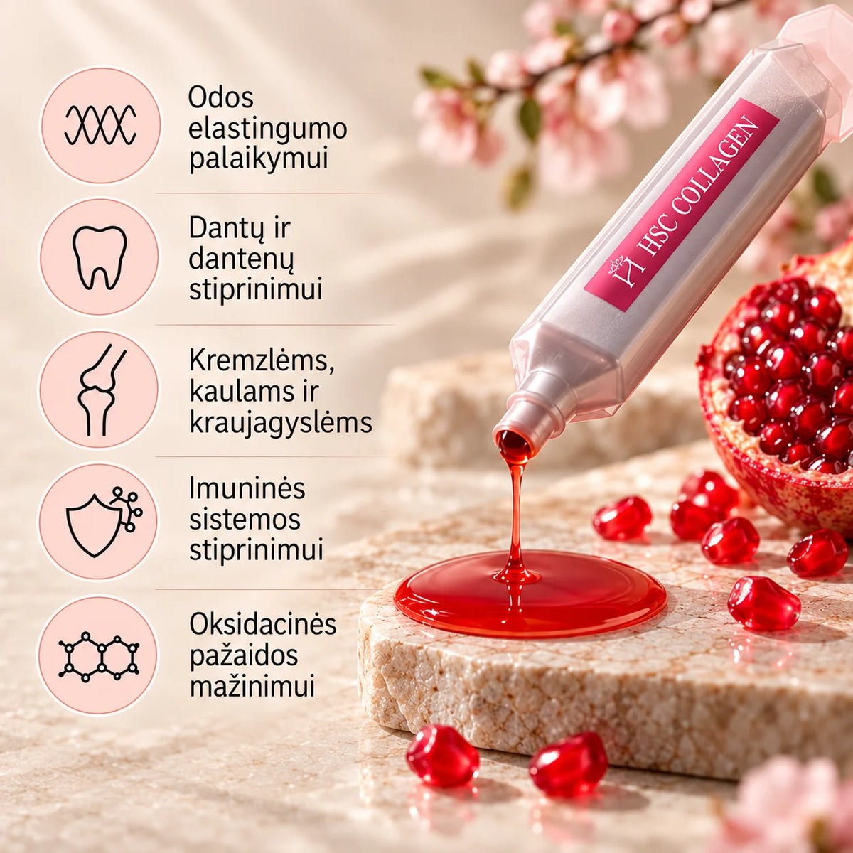 Hokkaido Collagen Premium rinkinys (METŲ KURSAS, 4 vnt.)