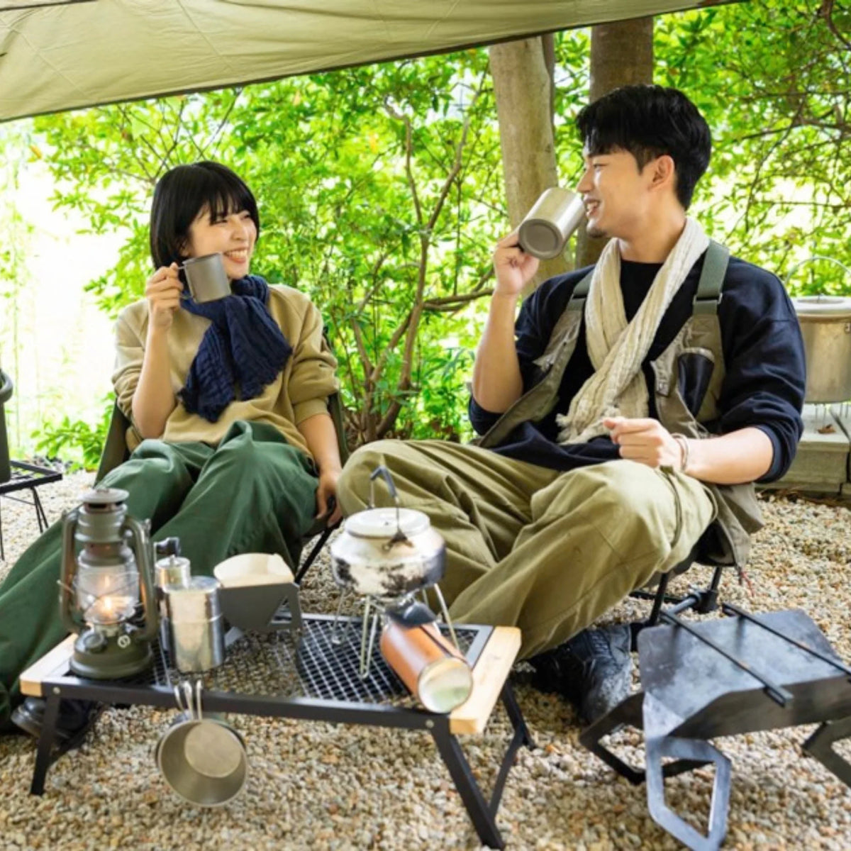 OBORO Smart Towel. Japanese 3-Layer Scarf with a Crinkled Texture