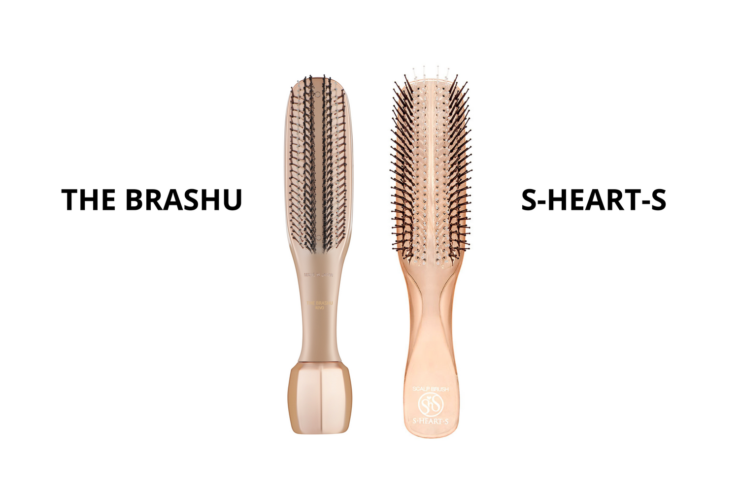 „S-Heart-S“ ir „The Brashu“: kuo skiriasi šios dvi japoniškos galvos odos priežiūros šukos?
