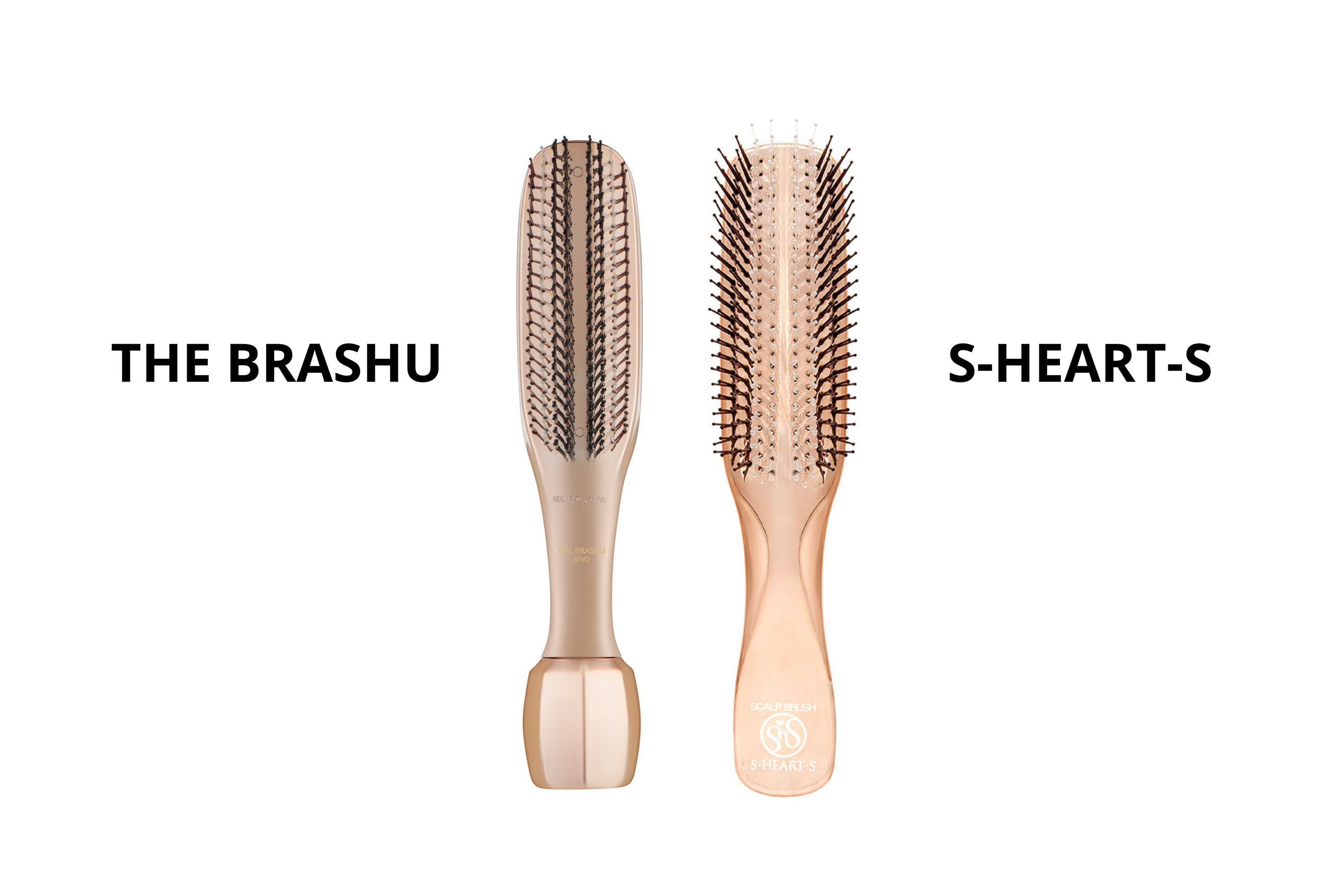 „S-Heart-S“ ir „The Brashu“: kuo skiriasi šios dvi japoniškos galvos odos priežiūros šukos?