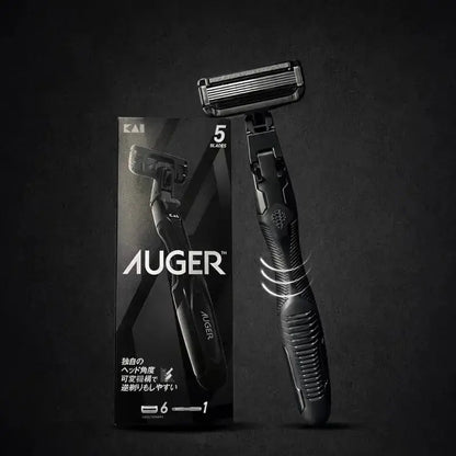AUGER 5 Blade System Razor. Skustuvo rinkinys su keičiamomis galvutėmis-peiliukais Beza home
