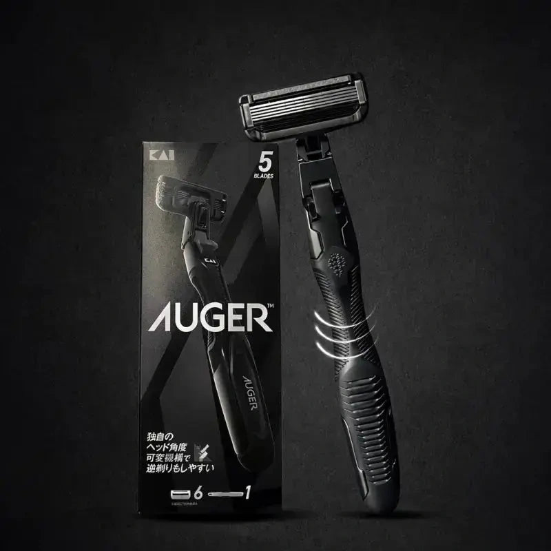 AUGER 5 Blade System Razor. Skustuvo rinkinys su keičiamomis galvutėmis-peiliukais