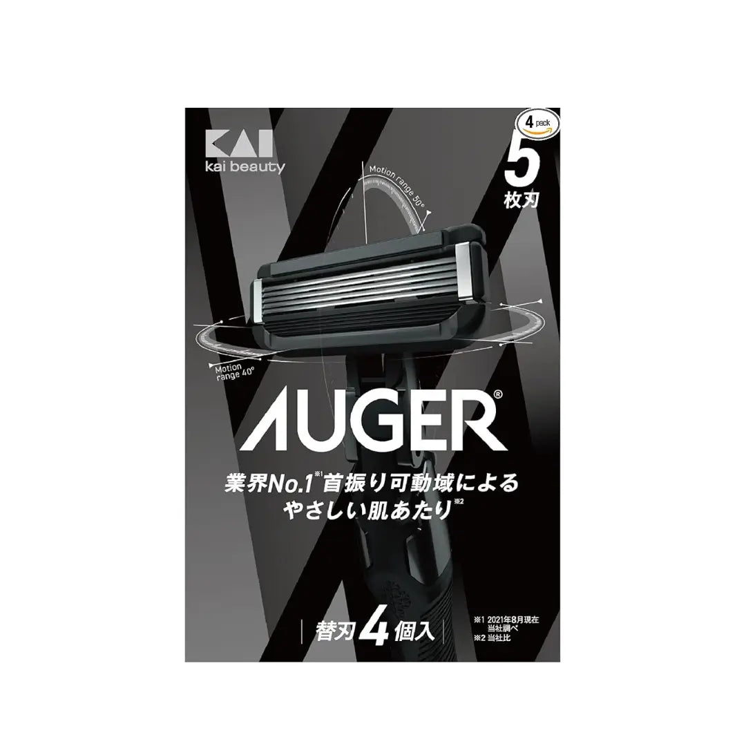 AUGER Replacement Blades. Keičiamos skustuvo galvutės Beza home