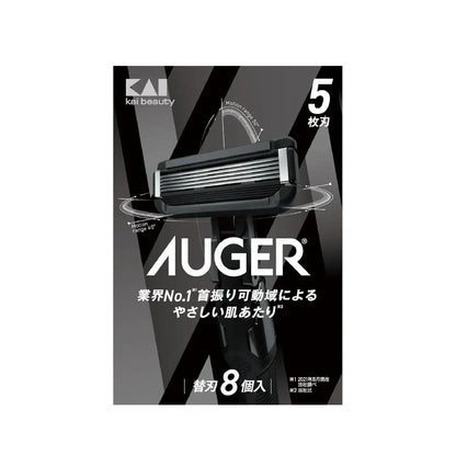 AUGER Replacement Blades. Keičiamos skustuvo galvutės Beza home