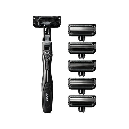 AUGER System Razor Combo Pack. Skustuvo rinkinys su keičiamomis galvutėmis-peiliukais Beza home