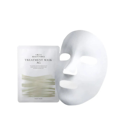 AXXZIA Beauty Force Treatment Mask AG – Japanese Firming Sheet Mask with Marine Peptides and Astaxanthin, 7 pcs. × 25 ml