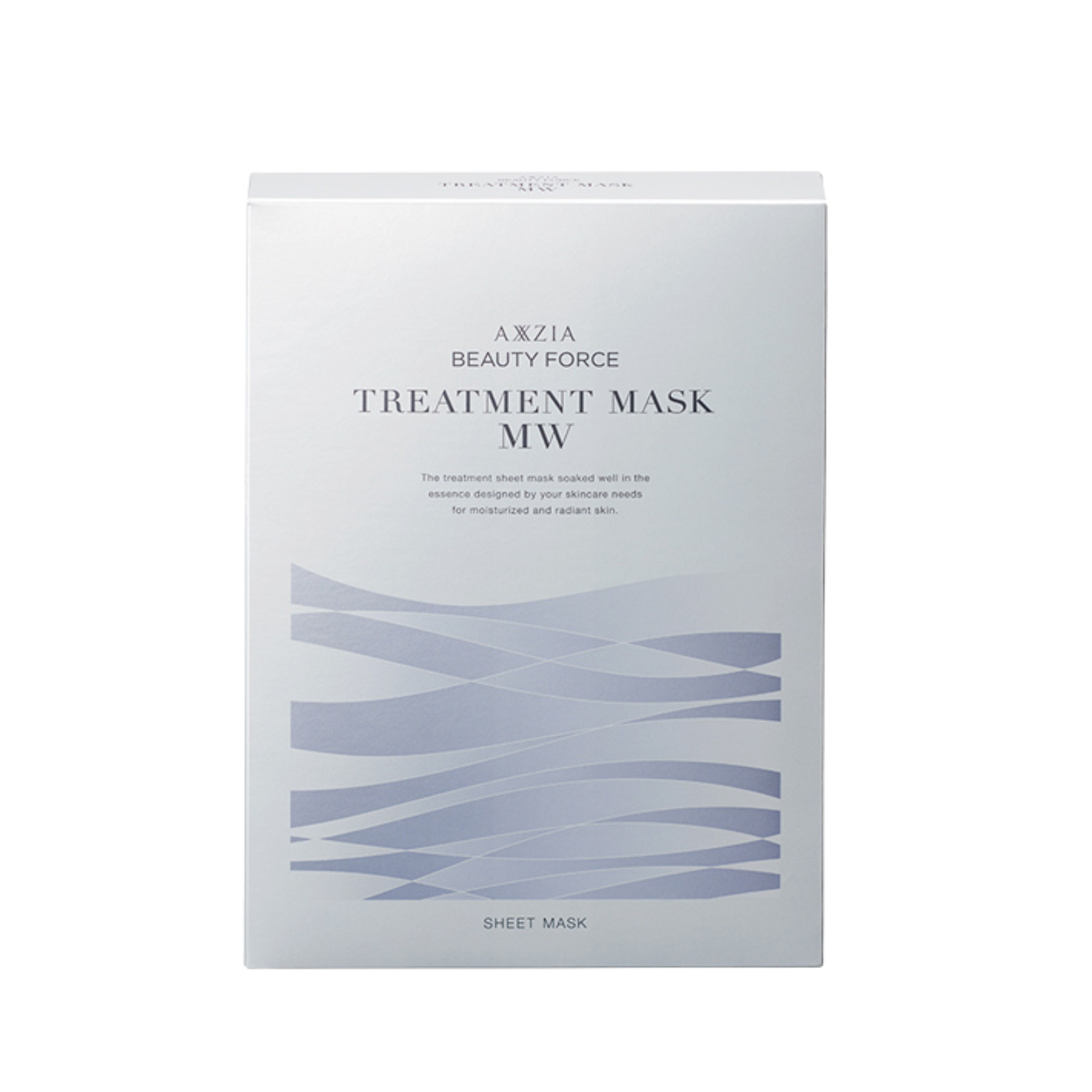 AXXZIA Beauty Force Treatment Mask MW – Japanese Hydrating Sheet Mask with Hyaluronic Acid, Marine Extracts, Collagen and Peptides