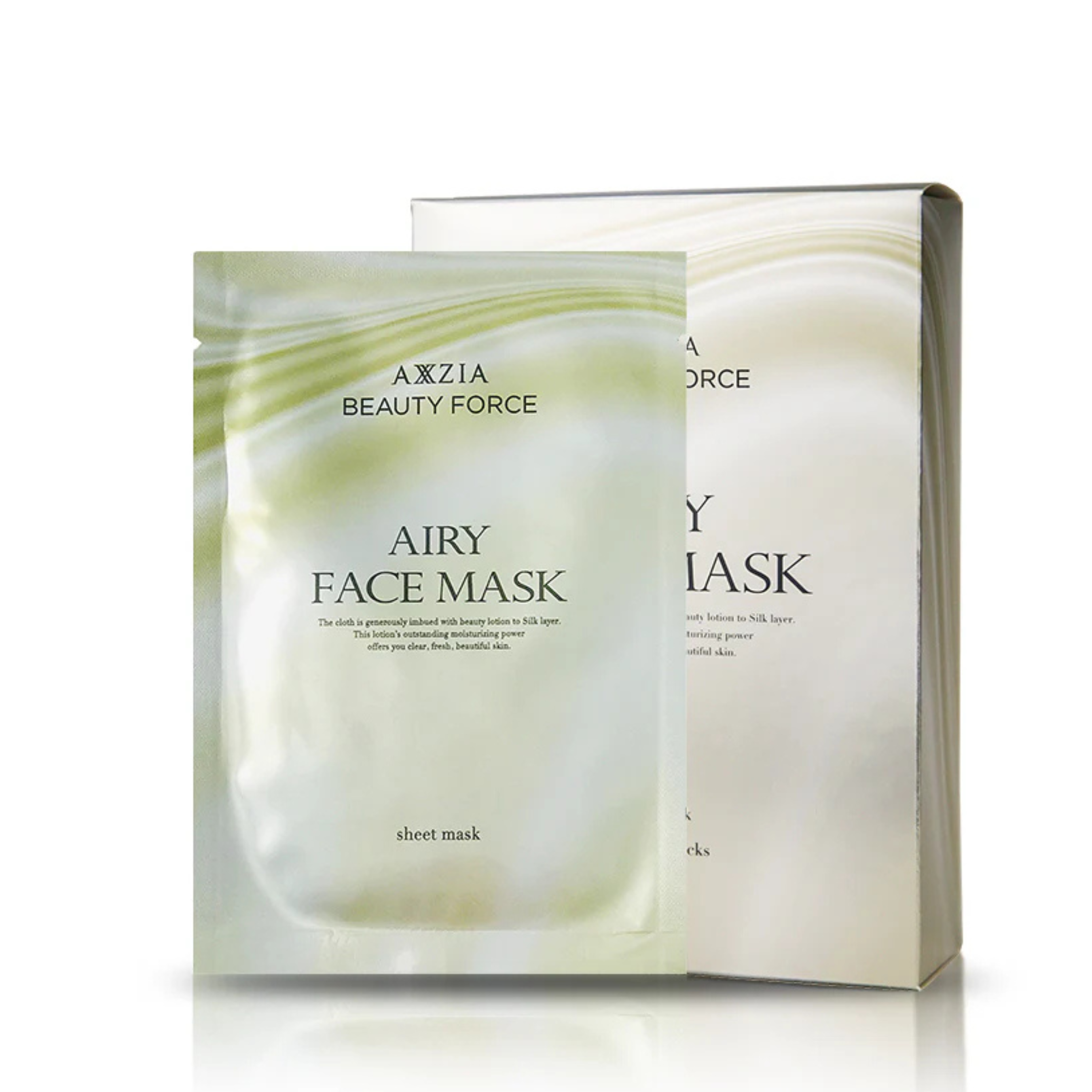 AXXZIA Beauty Force Airy Face Mask – Sheet Face Mask with Silk