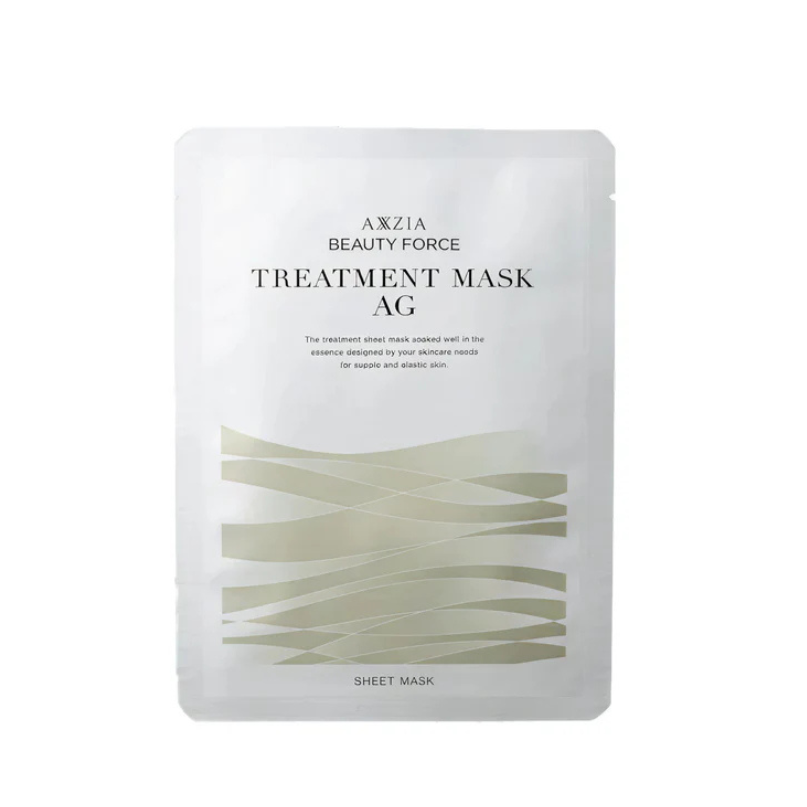 AXXZIA Beauty Force Treatment Mask AG – Japanese Firming Sheet Mask with Marine Peptides and Astaxanthin, 7 pcs. × 25 ml