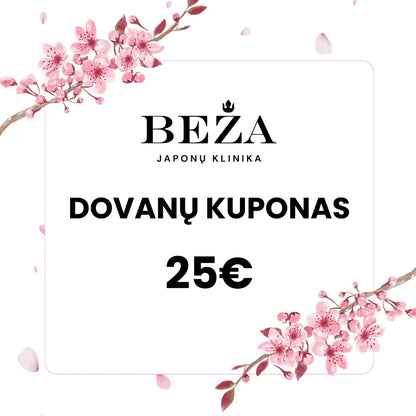 BEŽA dovanų kuponas Japonų Klinika - Beža