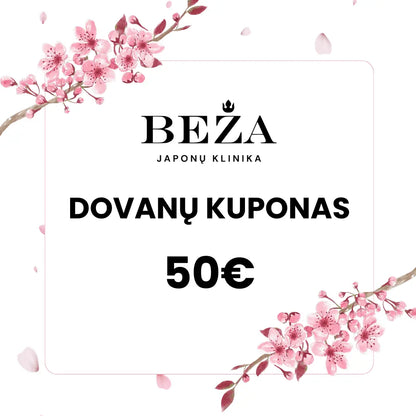 BEŽA dovanų kuponas Japonų Klinika - Beža