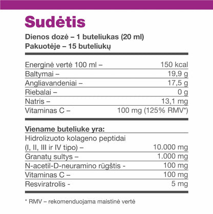 Hokkaido Collagen Premium - HSC COLLAGEN Premium, gyvas jūrinis kolagenas N30 (2xN15) Soware International Co.Ltd.
