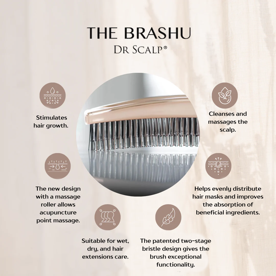 Dr. Scalp THE Brashu Šukos. Šukos šlapiems ir sausiems plaukams Dr. Scalp