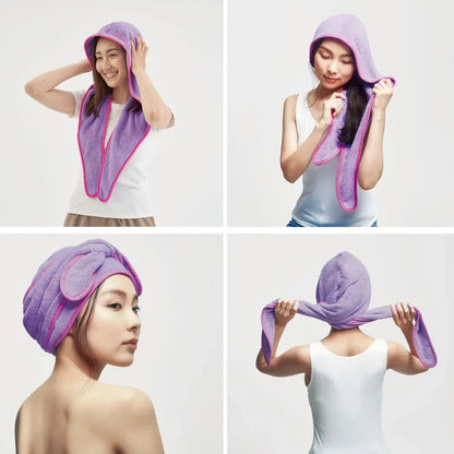BeauLy Quick Hair Dry Turban. Minkštas plaukų turbanas