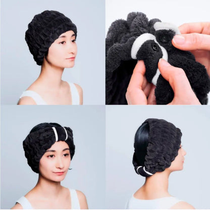 BeauLy Quick Hair Dry Turban. Minkštas plaukų turbanas-kepurėlė