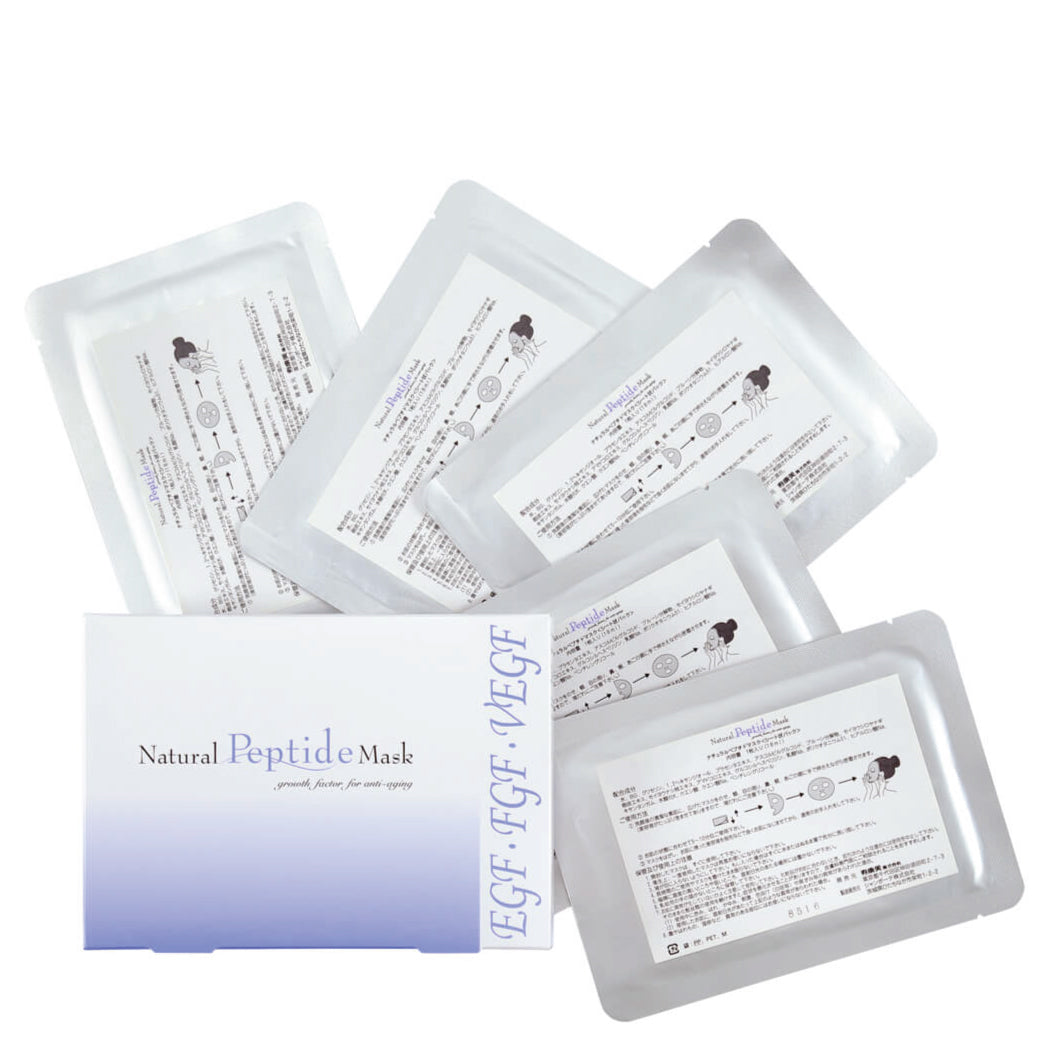 Natural Peptide Mask - biologiškai aktyvi peptidų veido kaukė, 1 vnt Pagaminta Japonijoje