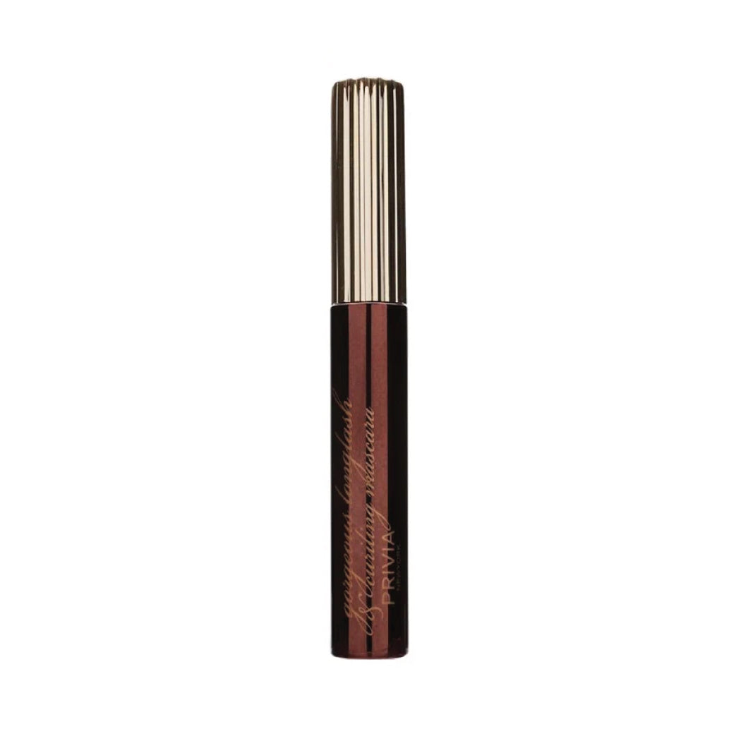 PRIVIA Gorgeous Long Lash &amp; Curling Mascara. Blakstienas riečiantis ir ilginantis blakstienų tušas PRIVIA