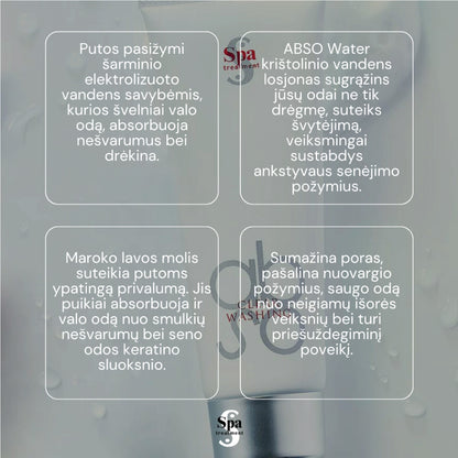 Spa Treatment ABSO Water Clear Washing. Prausimosi putos, 120 g Spa Treatment