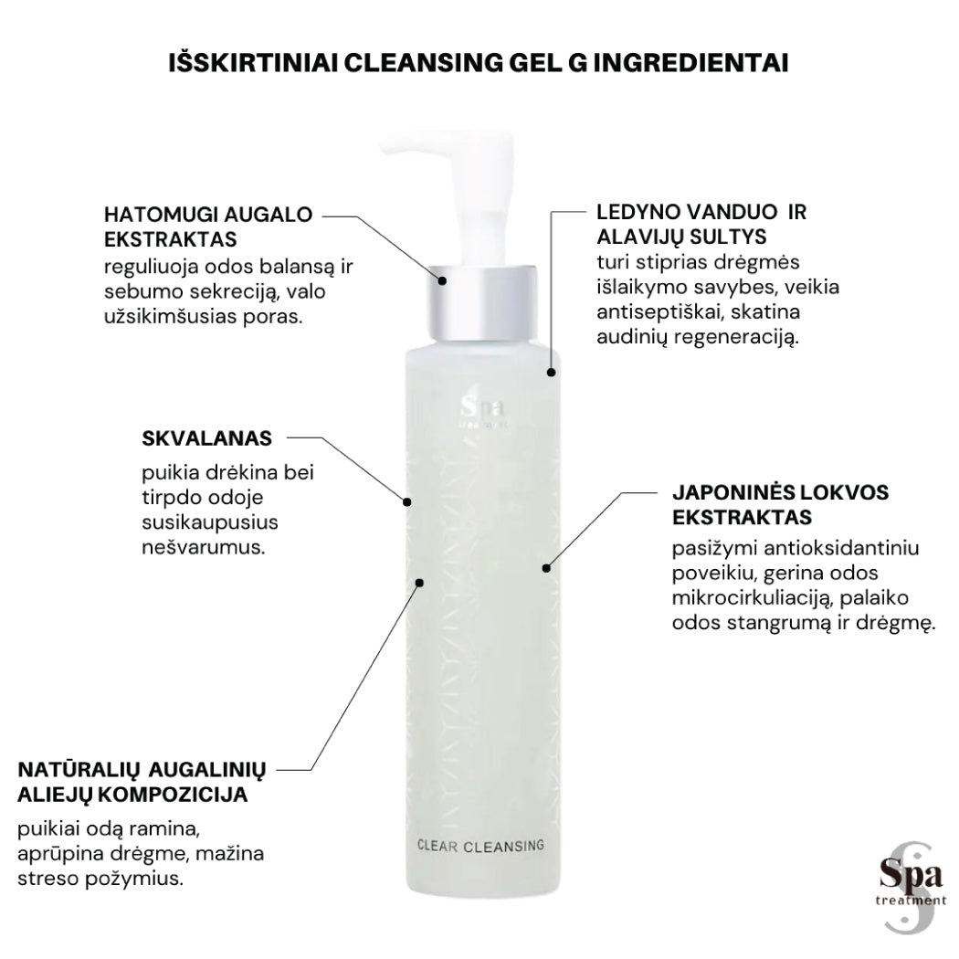 Spa Treatment Cleansing Gel G – Japoniškas valymo gelis G, 120 ml Japonų Klinika - Beža