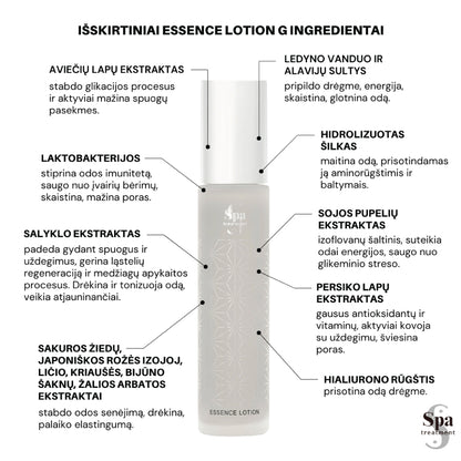 Spa Treatment Essence Lotion G – Koncentruotas losjonas su šilku G, 120 ml Japonų Klinika - Beža