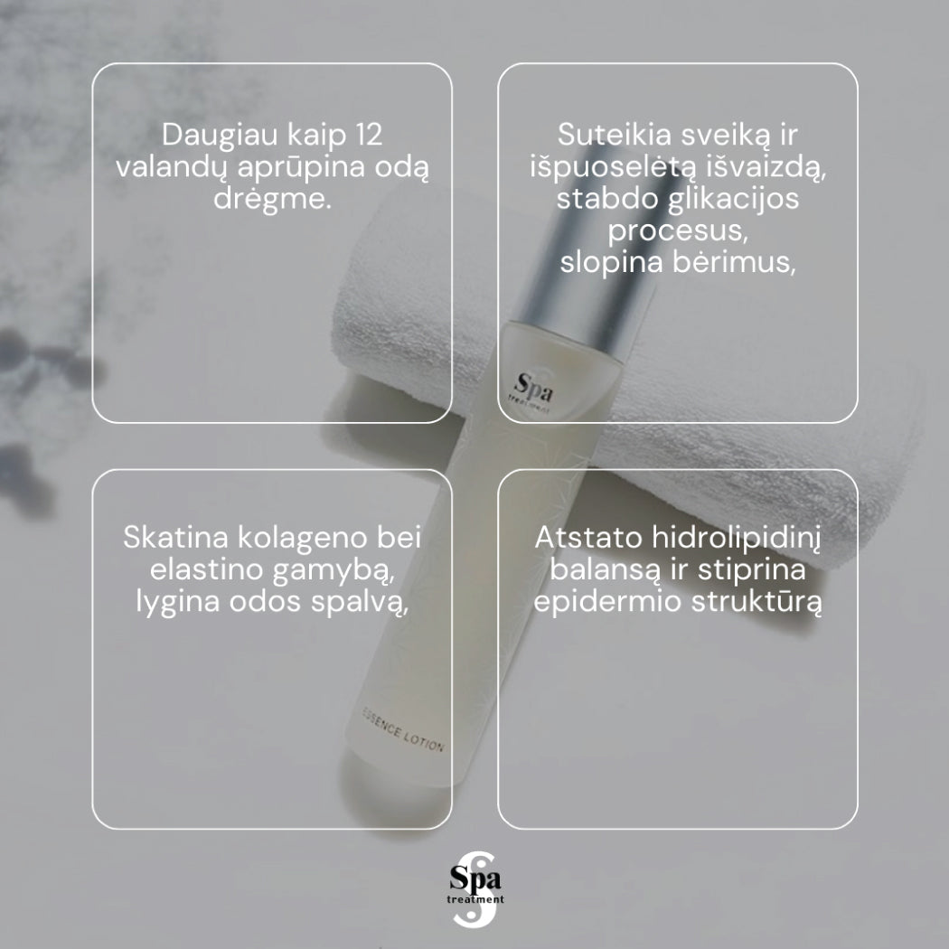 Spa Treatment Essence Lotion G – Koncentruotas losjonas su šilku G, 120 ml Japonų Klinika - Beža