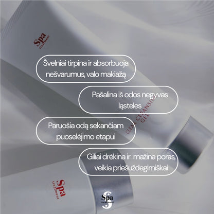 Spa Treatment Water Clear Cleansing Gel. Veido prausiklis, 120 ml Spa Treatment