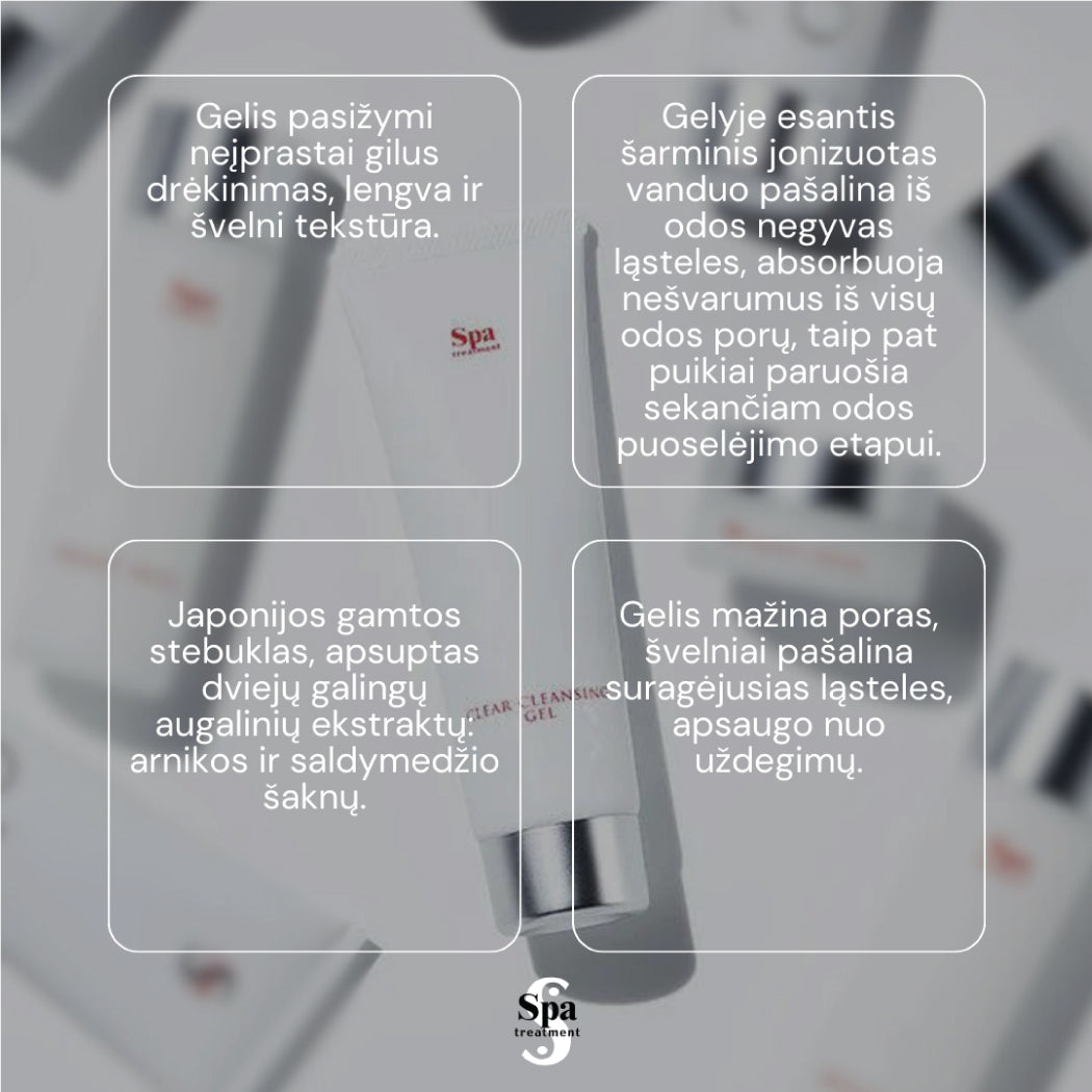 Spa Treatment Water Clear Cleansing Gel. Veido prausiklis, 120 ml Spa Treatment