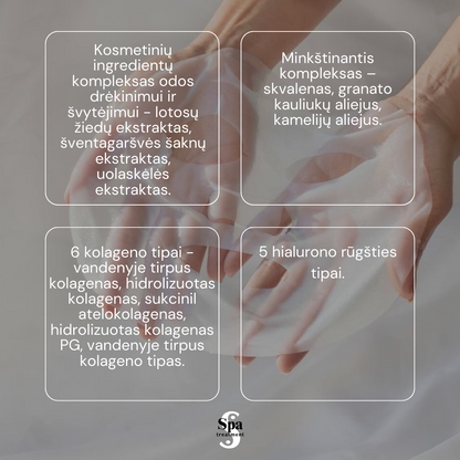 Spa Treatment NMN Face Sheet Mask 4 vnt. atjauninančios veido kaukės Japonų Klinika - Beža