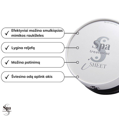 Spa Treatment paakių kaukės UMB Stretch Eye Sheet Japonų Klinika - Beža