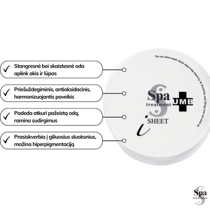 Spa Treatment paakių kaukės UMB Stretch Eye Sheet Japonų Klinika - Beža