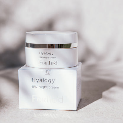 Hyalogy BW Night Cream, 50 ml - švytėjimą suteikiantis naktinis kremas Forlle&