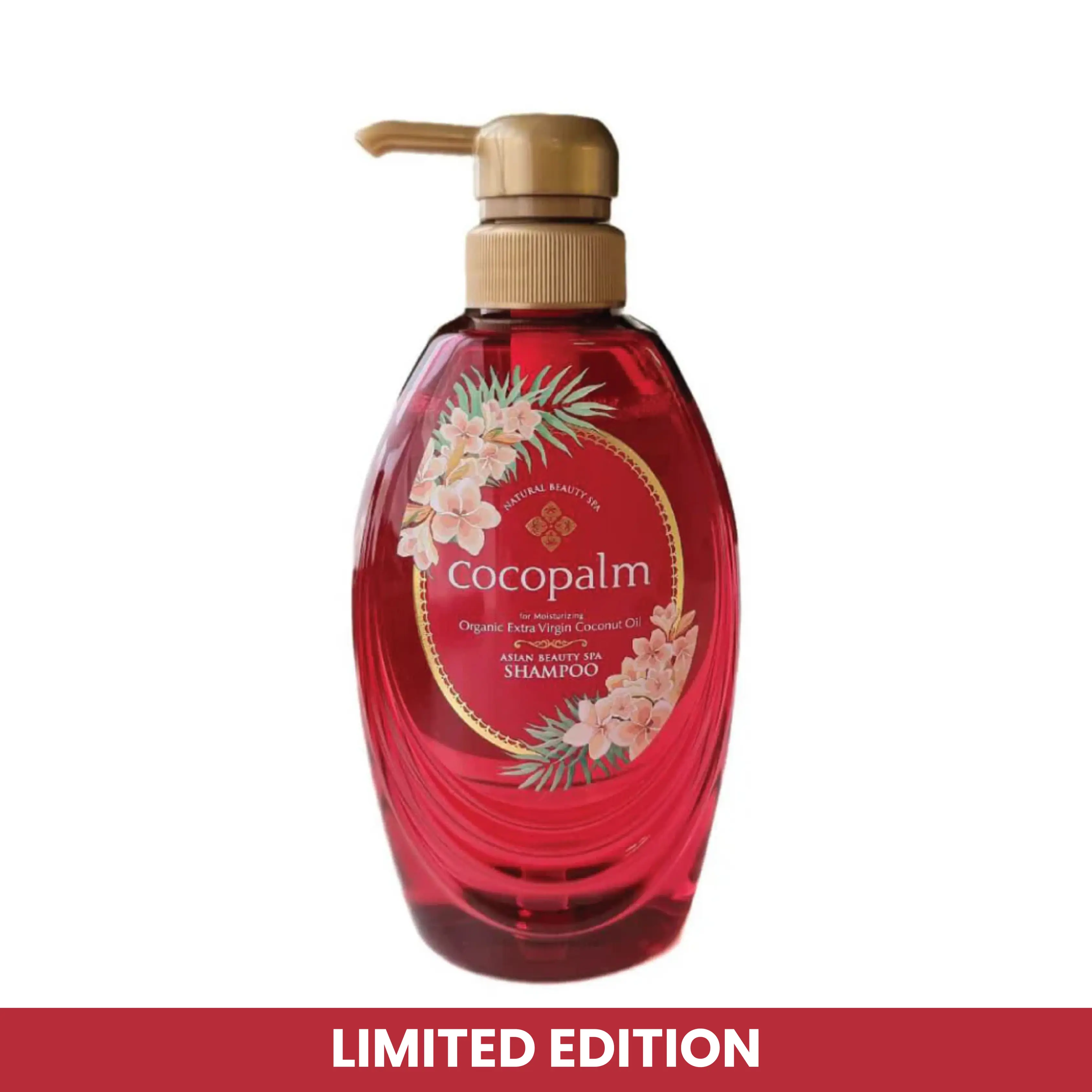 Cocopalm Asian Spa šampūnas su Azijos augalų ekstraktais plaukų žvilgesiui atkurti, 480 ml Coco Palm