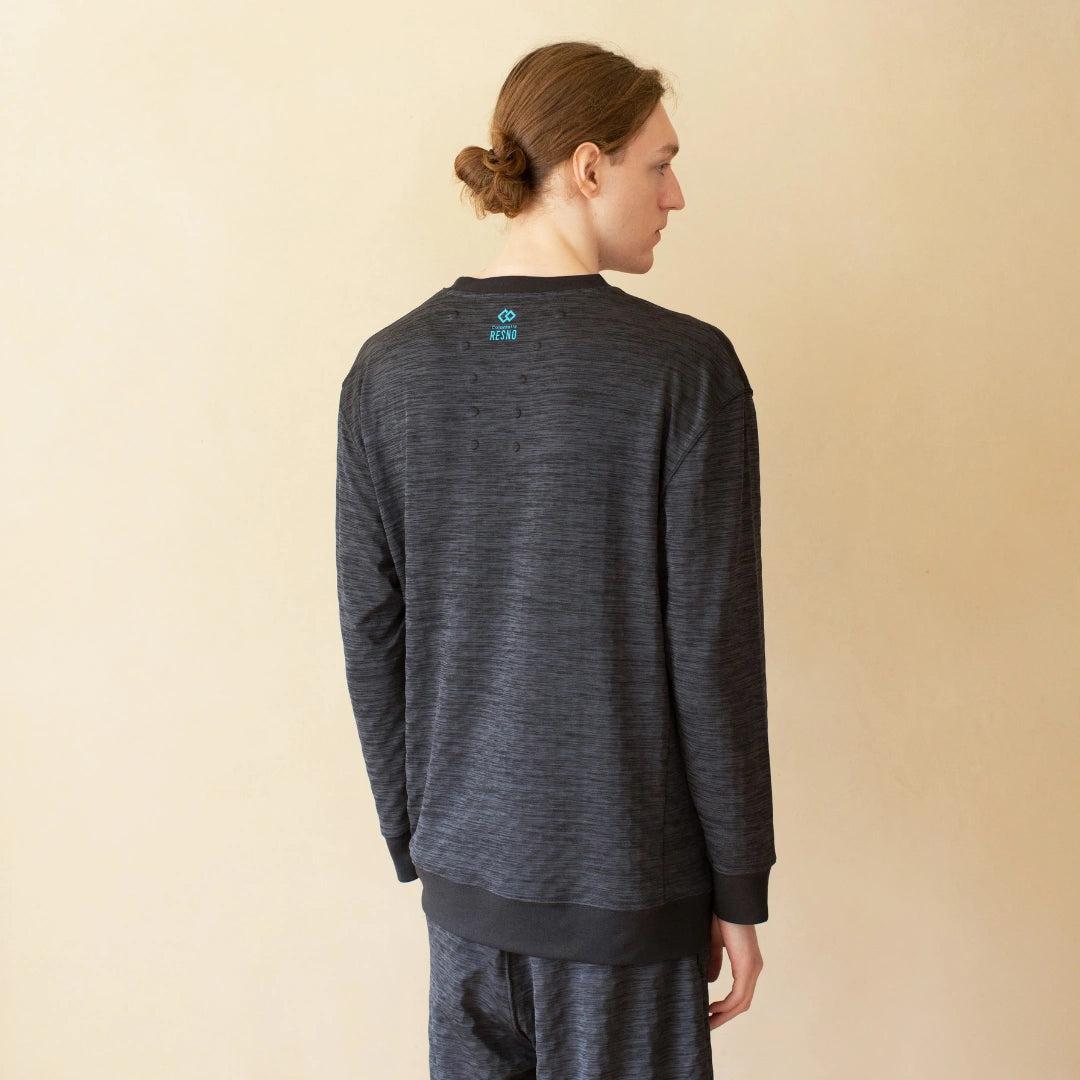 Colantotte pilki unisex japoniški Recovery Wear marškinėliai ilgomis rankovėmis naktiniam kūno atsistatymui
