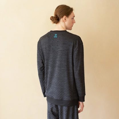 Colantotte pilki unisex japoniški Recovery Wear marškinėliai ilgomis rankovėmis naktiniam kūno atsistatymui