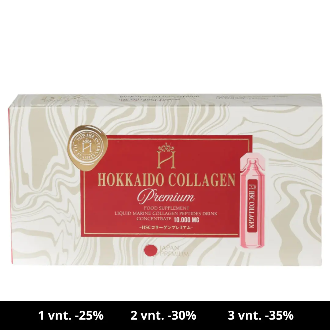 Hokkaido Collagen Premium. Gyvas jūrinės kilmės kolagenas N15 Soware International Co.Ltd.