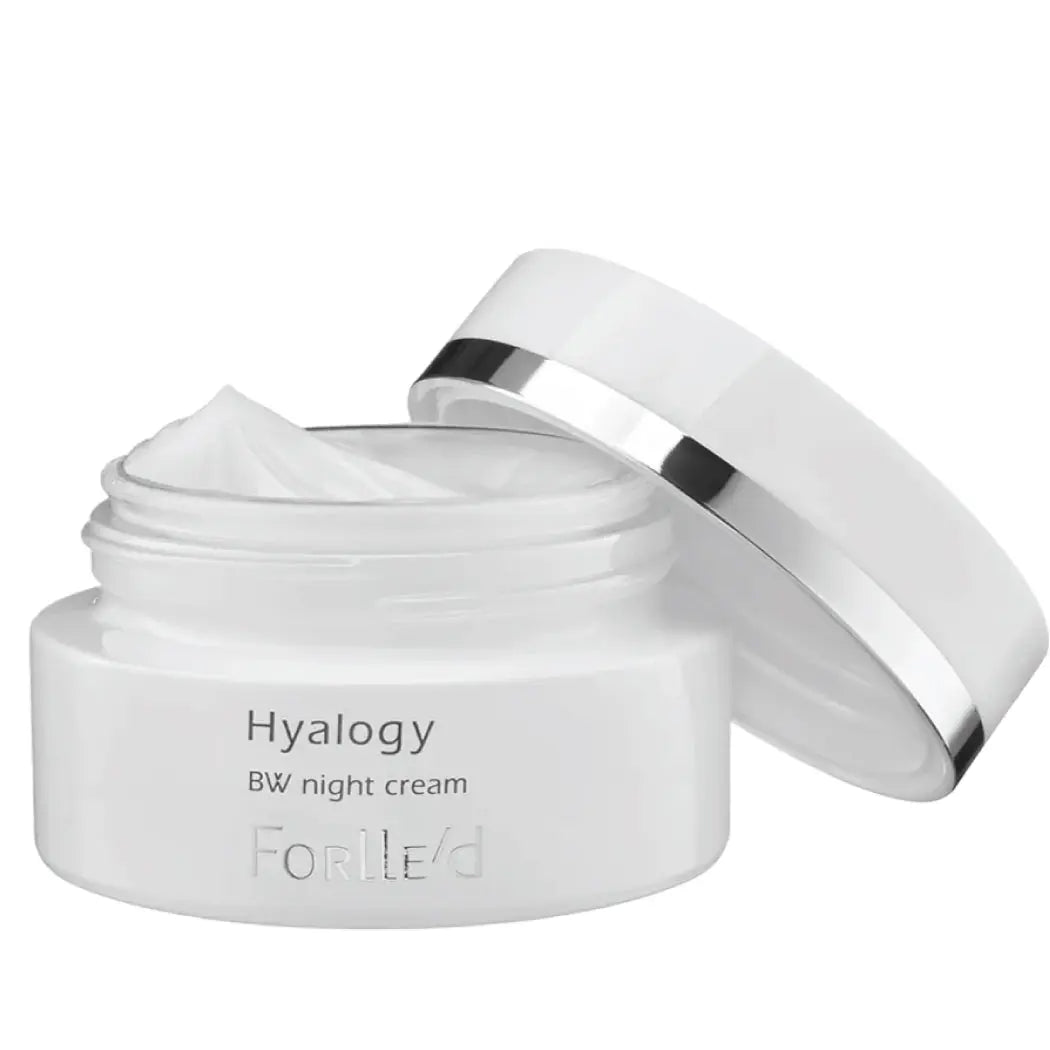 Hyalogy BW Night Cream, 50 ml - švytėjimą suteikiantis naktinis kremas nuo pigmentinių dėmių Forlle&