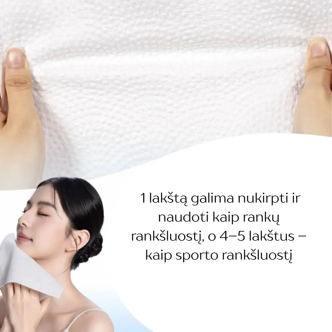 ITO Cleansing Towel. Disposable premium cleansing towel for face and body