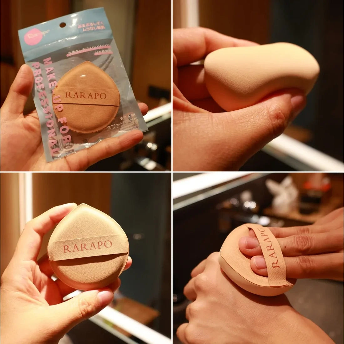 ITO RARAPO. Premium dual-structure cushion sponge with antibacterial effect