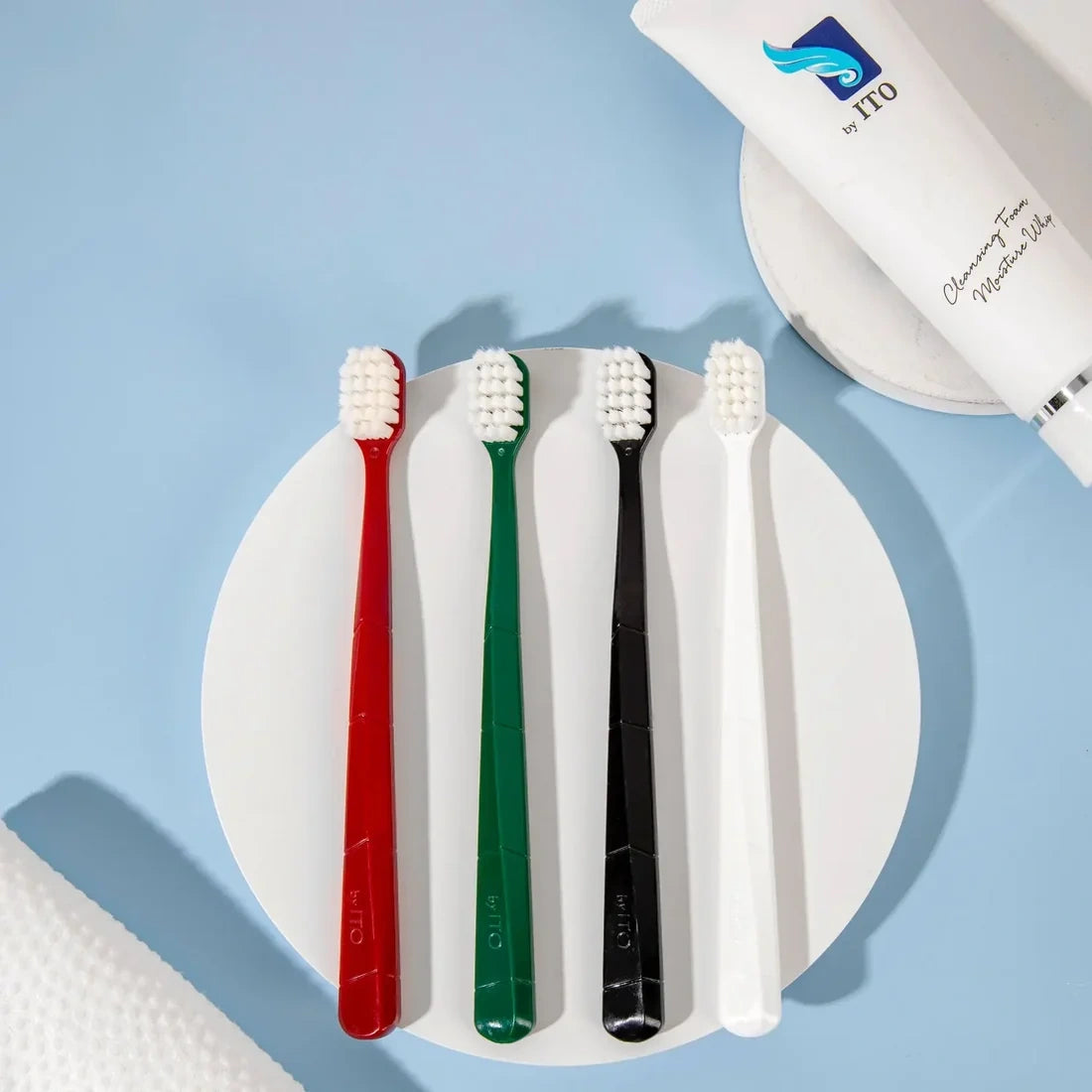ITO Toothbrush. Premium toothbrush with dense bristles and a precision-shaped head